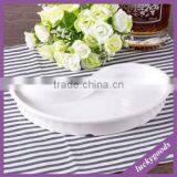 Cheap White Hotel Resin Oblong Dish Plate for Sale thumbnail-3