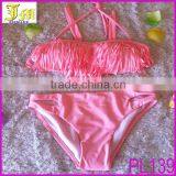 Wholesale Women Tassel Bikini Swimwear Swimsuit Push up Fringe Top Bandeau Bikini thumbnail-1