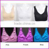 New U Back Sport Yoga Bra Leisure Seamless Genie Bra Camisole Exercise Crop Tops Non Padded 3pcs/set thumbnail-2