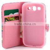 Cute Cartoon PU Leather Flip Book Stand Wallet Cover Case For Samsung Galaxy 9300 thumbnail-2