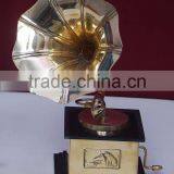 Brass Gramophone Trophy, Gifts, Miniature Gramophone, Miniature Gramophone, Antique Gramophone, Small Miniature Gramophone thumbnail-1
