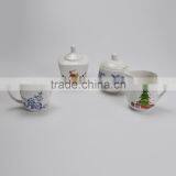 High Quality Sugar Pot and Milk Pot With Customized Printing,promotional Christmas Items
