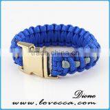 Letters Woven Paracord Bracelet Braided Parachute Survival Bracelet With Metal Buckle thumbnail-2