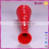 Red Glazed Ceramic Tall Vases for Wedding Centerpieces thumbnail-3