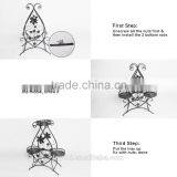 Handicraft Home Garden Decor Display Retro Shelf Metal Planter Holder Planter Style Wrought Iron Flower Pot Stands thumbnail-6