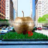 Bronze Apple Statue Art Garden Fruite Decor thumbnail-1