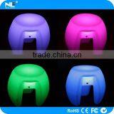 Elegant Plastic LED Three-legged Decorative Bar Stools / 3D Colorful LED Magic Lighted Stool thumbnail-1