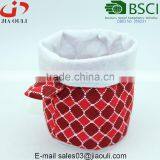 New Design Flowers Printing Linen and Felt Planter Pot Cover Bags thumbnail-1