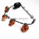 Halloween Cheap Pumpkin Beads Lighting Led Bracelet thumbnail-3