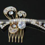 2014 Yiwu Factory Crystal Hair Combs Wholesale Metal Hair Combs For Gifts H172-202 thumbnail-1