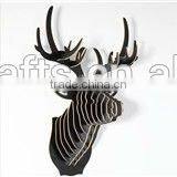 2015 Newest Top Quality Wood Deer Head for Christmas|home Decor|festival Gift thumbnail-5