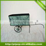 Shabby Cart Metal Craft Flower Pot thumbnail-1
