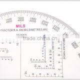 China Kearing Brand High Quality Transplant Plastic Military Round Protractor Plotter#KMP-1 thumbnail-4
