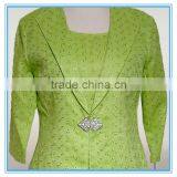 Ladies Embroidery 3 Pcs Formal Skirt Suit thumbnail-2