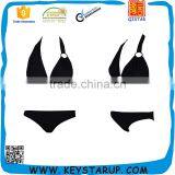 Black Bikini Woman Ladies Swimwear thumbnail-1