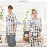 Custom Multi-styles Comfortable Lover Sleepwear Printed Casual Couple Pajamas thumbnail-4