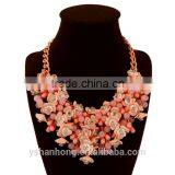 Western Style Luxury Fashion Necklace Candy Color Flower Jewellery thumbnail-5