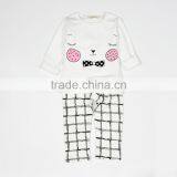 S32704W New Children Clothes Sets Baby Girls Sleepwear Long Sleeve Leisure Wear Kids Pajamas thumbnail-4