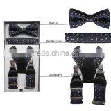 Hight Quality Wedding Gift Polyester Woven Suspender Set thumbnail-4