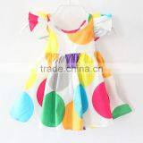 ShiJ Baby Girls Dresses Colorful Polka Dots Ruffles Kids Clothes thumbnail-3