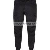 Men's Black Cargo Tapered Joggers thumbnail-4