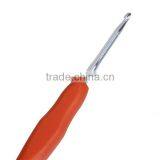 New Arrival Orange-red 13.7cm TPR Aluminum Crochet Hooks thumbnail-2