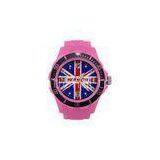 PMS Color Silicone Wrist Watch With UK Flag Pattern For Girls / Boys OEM / ODM thumbnail-1
