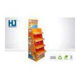Durable Orange 350g CCNB Corrugated Cardboard Paper Pallet Display For Product Show
