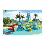 Water Fun Park Kids Water Playground With Fiberglass Spiral Water Slide