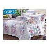 Hotel Flower Cotton 4PCS Twin Bedding Sets Soft Comfortable With Customized thumbnail-1