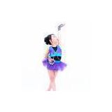 Stage Performan Kids Dance Clothes , Sporty Girls Sequin Vest Glitter Tutu Style Skirt With Biketard