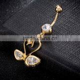 Belly Button Dream Catcher Gem Big Fashion Crystal Ring thumbnail-3
