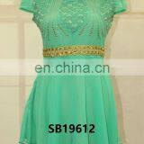 Short Sleevel Woman Chiffon Top and Lady Shirts Design thumbnail-4