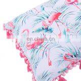 UV Resistance Waterproof Outdoor Pillow With Tassel for Beach and Garden Ins Flamingo Style Outdoor Cushion thumbnail-5