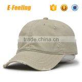 Plain Washed Cotton Twill Distressed With Heavy Stitching Baseball Cap thumbnail-1