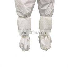 Disposable Dust Proof Consumable Elastic Non Woven With Plastic PP Anti Skid High Long Shoe Boot Covers for Medical Use thumbnail-4