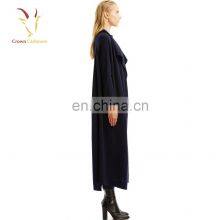 Shawl Collar Long Winter Wool Cashmere Coats for Women thumbnail-5