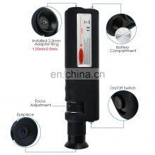 Fiber Optic Inspection Microscope 400x LED Illumination Handheld Anti Slip Rubber SC/LC/FC Connection Fiber Microscope thumbnail-4