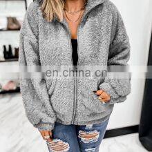 2021 European and American Cross-border New Women's Fashion Trend and Comfortable Wool Cardigan Jacket Jacket thumbnail-2