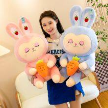 Creative New Strawberry Radish Rabbit Plush Toy Rabbit Doll Birthday Gift thumbnail-5