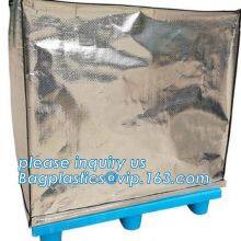 Aluminum Foil Bubble Insulation Material Vapour Barrier Pallet Cover, Thermal Insulated Pallet Blankets, thumbnail-4