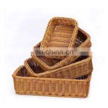 Wholesale Cane Proofing Weave Wicker Picnic Round Kitchen Woven Bread Rattan Basket thumbnail-1