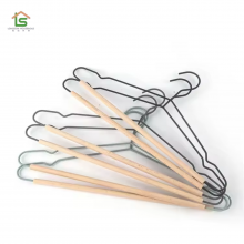 OEM Wooden Metal Hanger Clothes Garment Shirt Coat Pants Laundry Clothing Apparel Trousers Hanger Factory Supply thumbnail-2