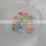Souvenir Frosted Glass Ashtray