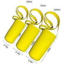 Private Label Neoprene Water Bottle Carrier Bottle Sleeve With Adjustable Shoulder Strap thumbnail-3