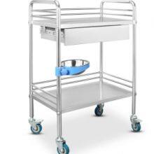 STAINLESS STEEL HOSTIPTAL TROLLEY thumbnail-1