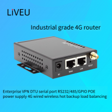 Liveu 4g Sim Card-enabled Industrial Router, Dtu Serial Communication Rs232/485/gpio Data Transmission Terminal, Support Poe Power Supply, Enterprise-level Vpn thumbnail-2
