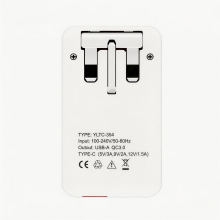 USB/USB-C 20W GaN Fast Charging Folding Slim Travel Charger Card Thin UK Plug thumbnail-2