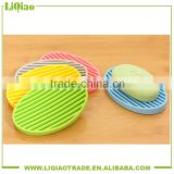 Colorful silica gel soap dish for home