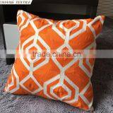 Crewel Embroidery Cotton Canvas Pillow thumbnail-3